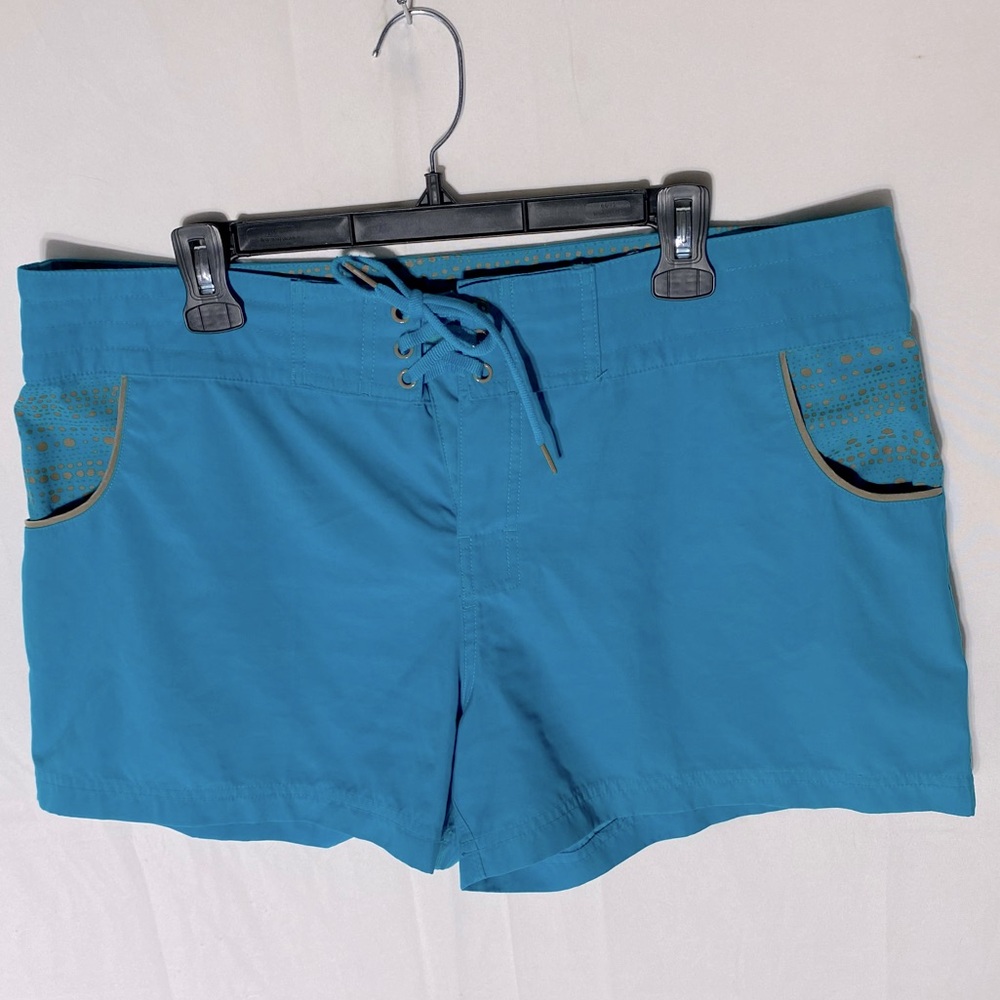 5/$25 Leilani Blue Lace Up Board Shorts 14